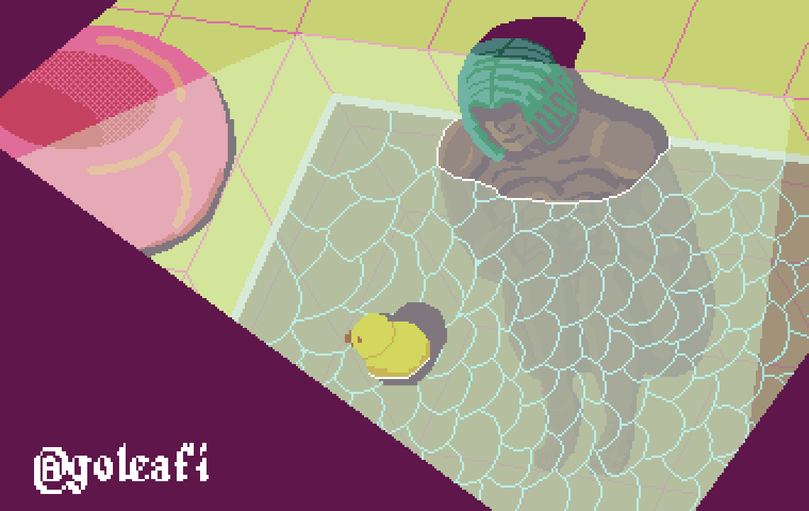 A girl in pool